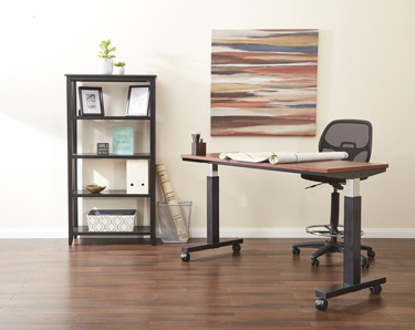 Tiny apartments, home offices: tight spaces call for adjustable desks